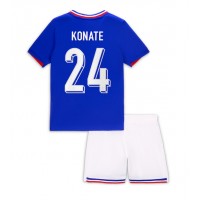 Frankreich Ibrahima Konate #24 Fußballbekleidung Heimtrikot Kinder EM 2024 Kurzarm (+ kurze hosen)